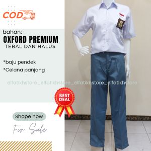 seragam sekolah  SMA // PUTIH - ABU // baju pendek dan celana panjang LAKI-LAKI