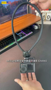 BEIZIYE Quick-Release Silicon Neck Mount Magsafe Neck Phone Holder for Gopro Insta360 DJI Action Camera
