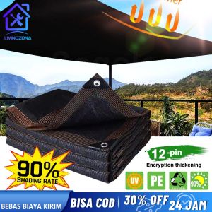 Paranet 90% ( panjang 50 meter X lebar 2 meter ) JARING PARANET - SHADE NET Untuk Berkebun Mobil Tabir Suryahalaman Kanopi Tenda Musim Panas Naungan Teras  dll