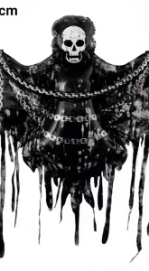 1PC Belon Grim Reaper 62 Inci Halloween 🎃 Dengan Sabit – Hiasan Rumah Seram / Parti Tema / Aluminium Foil Balloon 万圣节装饰