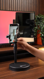 Mixio S100 Magic Mirror Stand Live Streaming / Kaca Berdiri / Cermin untuk Live dengan Kamera Belakang & Untuk Video pakai Kamera Belakang