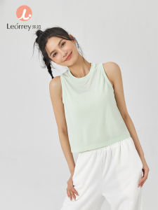 เสื้อกั๊กโยคะวิ่งแบบบางเฉียบ Leorrey สำหรับผู้หญิง ระบายอากาศได้ดี ทรงหลวม ใส่สบาย สำหรับออกกำลังกายกลางแจ้ง