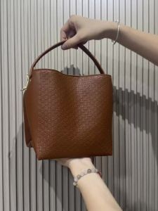 CH | CH Monogram Bucket Bag With Top Handle And Detachable Crossbody Strap For Daily Casual Office And Weekend Occasions