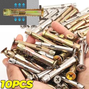 10PCS Cross Countersunk Head Expansion Screw M6 M8 Stainless Steel Phillips Sleeve Concrete Anchor Built-in Tension Cross Flat Bolts
