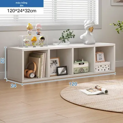 LUOSILI | Kệ Sách Lưu Trữ Phong Cách Tối Giản Gỗ Cứng