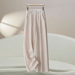 MEITESIJIAONU | Lightweight Summer Lace Design Linen-blend Trousers