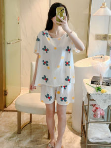 KASIHAN | Summer Light Comfortable Loose Fit Cotton Blend Loungewear Plus Size