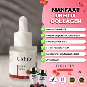 Youthful Aging Serum - UKHTIY Whitenning membantu Melembabkan dan Mencerahkan Kulit Wajah serta Menyamarkan Flek Hitam isi 20 ml BPOM