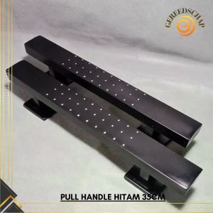 Pull Handle Pintu Tebal Hitam Bintik 35cm Gagang Pintu