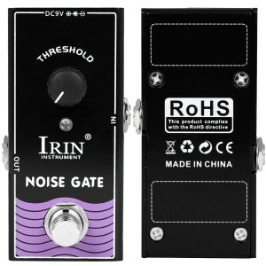 IRIN | IRIN RF-15 Noise Gate Electric Guitarra Effect Pedal Adjustable Threshold Noise Gate Effect True Bypass Pedal Guitar Accessories