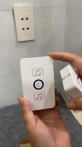 CHUÔNG CỬA KHÔNG DÂY GIÁ RẺ DB06 - Chuông cửa không dây nguồn 220V cho gia đình công ty trường học