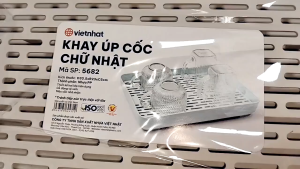 khay úp cốc 2 lớp tiện lợi có lỗ thoát úp cốc gọn gàng sạch sẽ nhựa Việt Nhật cao cấp
