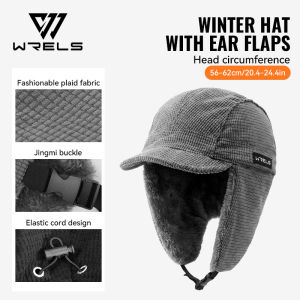 WRELS Winter Trapper Hat Ski Hat Warmth Ear Protection While Cycling#MZ1053