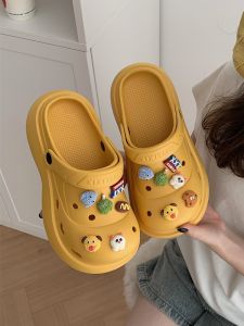 Giày Lười Đế Dày Chống Trượt Dễ Thương Cho Nữ Mùa Hè Ngoài Trời Đi Biển Đế EVA Đế Xuồng EVA Phong Cách Hàn Quốc