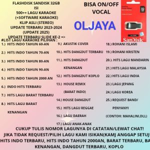 flashdisk Sandisk 32GB isi lagu karaoke