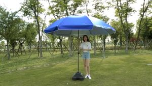 VVB ร่มพับร่มใหญ่ 2 เมตร ร่มชายหาด ร่มสนาม ร่มแม่ค้า ร่มขายของ Beach Umbrella ร่มคันใหญ่ กันแสงแดดยูวีได้ ร่มกันแดดและฝน