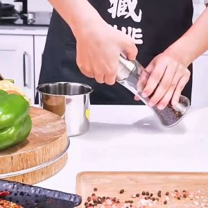 Grinding Bottle Manual Salt Pepper Mill Grinder Stainless Steel Muller Spice Sauce