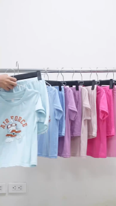Đồ bộ bé gái chất cotton dệt kim thời trang Việt Thắng quần đùi áo cộc tay in hình - B63.6044