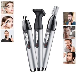 Kemei | Kemei 3in1 Facial Grooming Kit Ear Nose Hair Trimmer For Men Electric Eyebrow Beard Trimer Micro Nose And Ears Trimmer