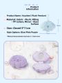 Cute Plush Mirror Bag Charm Ocean Animal Abalone Design Adorable Stuffed Toy Keychain Collectible Souvenir from Mainland China. 