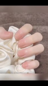 【FREE GLUE】2024 Newest 24pcs Nail Art French Fake Nails Set With Glue Acrylic Full Nail COD Douyin-style nail art French-style nail art Japanese-style nail art
