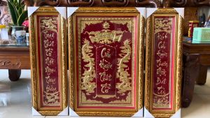 Bộ Cửu Huyền Thất Tổ Bằng Đồng 3 Tấm