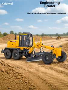 Kaidiwei | Simulated Paving & Road Roller Grader Toy Engineering Model Car