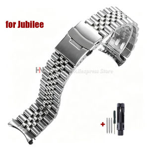Solid Stainless Steel Watch Strap for Seiko 5 SKX009/007 for Jubilee for Oyster CurvedEnd Watch Bracelet 18/20/21/22mm Watchband