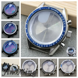 High Quality VK63 39.7mm MoonSwatch Chronograph Metal Case Bezel Fashion Business Watch Sealed Back Moon Watch
