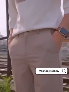 MKSHOP Korean Suit Pants Mens Pants Casual Long Pants Men Slack Pants Office Seluar Straight Panjang Lelaki X201