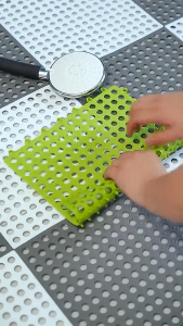 50PCS 30x30cm Waterproof Bathroom Shower Mats Non-slip Plain Stitching Plaid DIY Cuttable Roll Floormat Floor Mat Non-Slip Bath Mat Mesh Drainage Mat Adjustable Square PVC Water Proof Cushion Bathroom Shower Mat DIY Toilet Bathroom Floor Mat