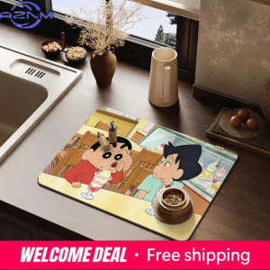 Bandai | Crayon Shinchan Cafe Dessert Dish Drying Mat Non-Slip Washable Pad