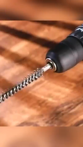 Wire Brush Drill Bore Stainless Steel Wire Cleaning Brush with Handle 1/4 Inch Hex Shank