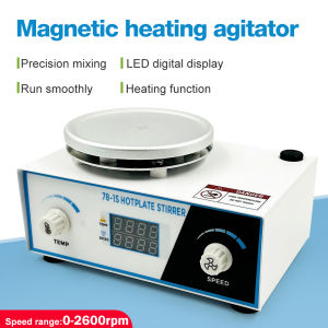 2L 0-2600RPM Heating Magnetic Stirrer Magnetic Heating Mixer Temperature Speed Control Hot Plate Lab Equipment EU Plug
