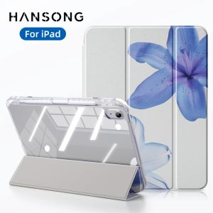 HANSONG | Case for iPad 11th (A16) 11 Inch 2025 10th Gen Support Auto Wake/Sleep Magnetic Case For iPad Air 11 M4 M3 M2 with Pencil Holder
