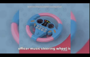 Educational Pretend Copilot Steering Wheel Simulation Driving with Sounds for Toddlers