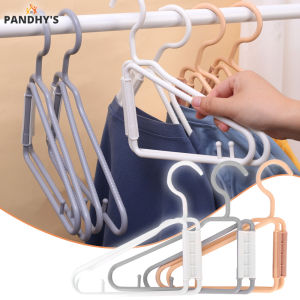 1/2Pcs Portable Space-Saving Folding Clothes Pant Hangers Towel Rack Multifunctional Home Travel Storage Hooks