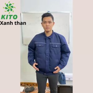 Áo có gắn quạt điều hòa chính hãng Nhật BảnÁo quạt chống nắngÁo làm mát { Pin 20.000mah + 2 túi đá }