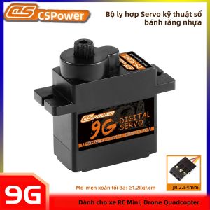 Động Cơ Servo Kỹ Thuật Số DSpower 9g Micro Clutch Với Phích Cắm JR Và Bánh Răng Nhựa Dành Cho Máy Bay RC Máy Bay Không Người Lái Mô Hình Robot Cánh Cố Định