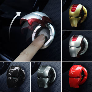 POPULAR X 3D Cool Car Interior Car Parts Auto Decoration Iron Start Switch Button Cover Trim Sticker Engine Ignition One-Key Engine Start