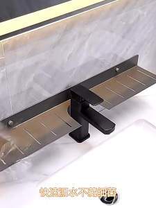 Sink Faucet Hanging Storage Rack Kitchen Shelf Bathroom Storage Rack Wall Mount Multifunctional Organizer Rack