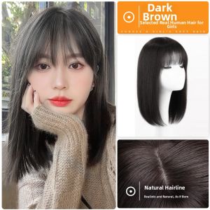 MENGSIQIAN | Full Coverage Natural Human Hair Locks Wig
