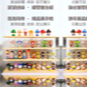Tủ Trưng Bày Mô Hình Labubu Pop Mart Nước Hoa Mỹ Phẩm Hộp Kính Mika Gỗ Trong Suốt Chống Bám Bụi