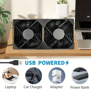 Router Cooling Fan DIY PC Cooler TV Box Wireless Silent Quiet DC 5V USB Power 120mm 240mm Fan 12CM W/Screws Protective Net.