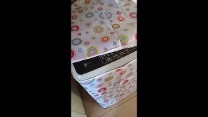 COVER MESIN CUCI BUKAAN ATAS PREMIUM SATIN TEBAL / TUTUP / SARUNG MESIN CUCI 7kg