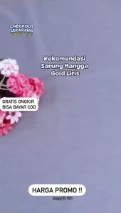 COD Kain Sarung Mangga Gold Tenun Pajitek Dengan Corak Bergaris dan Tampilan Menawan Bisa Bayar Ditempat