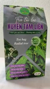 Trà túi lọc xuyên tâm liên (hộp 40 gói) cây xuyên tâm liên tô diệp hoa kim ngân bảo vệ đường hô hấp cảm cúm ho phổi HN