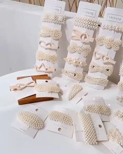 Simple Pearl Pin Hair Rambut Pins Mutiara White Pearl Sempit Rambut Korea Hair Accessories Side Pin白色珍珠韩式发夹边夹