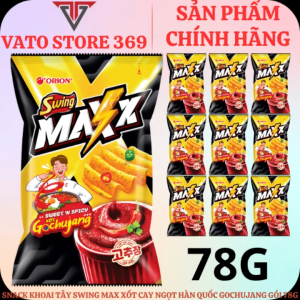 Bánh snack khoai tây SWING max xốt gochujang cay ngọt hàn quốc gói 78g