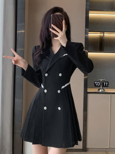 SUYE | A-line Audrey Hepburn Style Elegant Black Dress